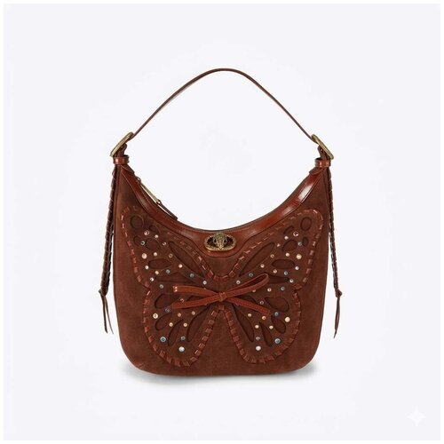 Kurt Geiger London Ročne torbice Bolsos Mujer Mod&egrave;le Chelsea S Hobo Butterfl Kostanjeva Cene