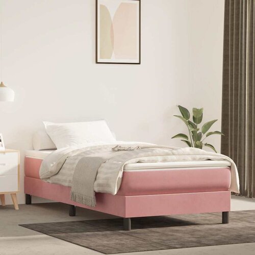 Box spring krevet s madracem ružičasti 80 x 200 cm bar&scaron;unasti Cijene
