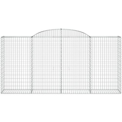  Lučne gabionske ko&amp;scaron;are 7 kom 300x50x140/160cm pocinčano željezo Slike