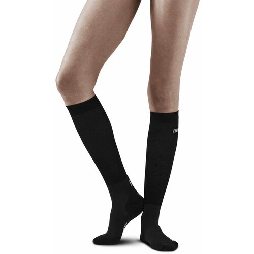 Cep Women's compression knee-high socks RECOVERY Black/Black Cene