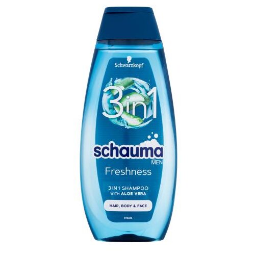 Schwarzkopf Schauma Men Freshness 3in1 večnamenski šampon z aloe vero za moške Cene