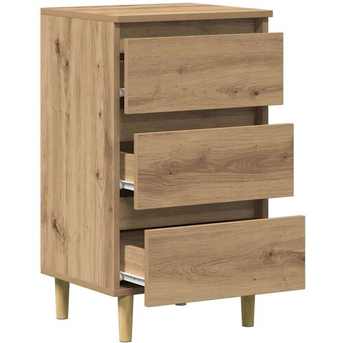 VidaXL Noćni ormarić Artisan hrast 40x35x69 cm izrađeno drvo Slike
