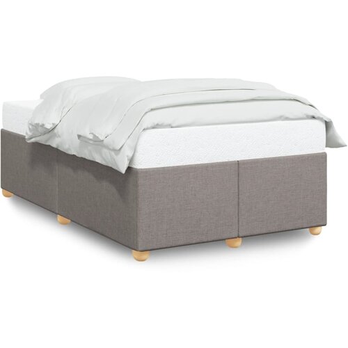 Maison Chic Posteljni okvir - Dvoposteljna postelja - Zakonska postelja brez vzmetnice taupe 120x190 cm blago-J12586, (21760647) Slike