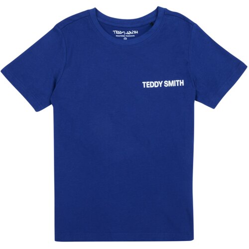 Teddy Smith Majice s kratkimi rokavi T-REQUIRED MC JR Modra Slike
