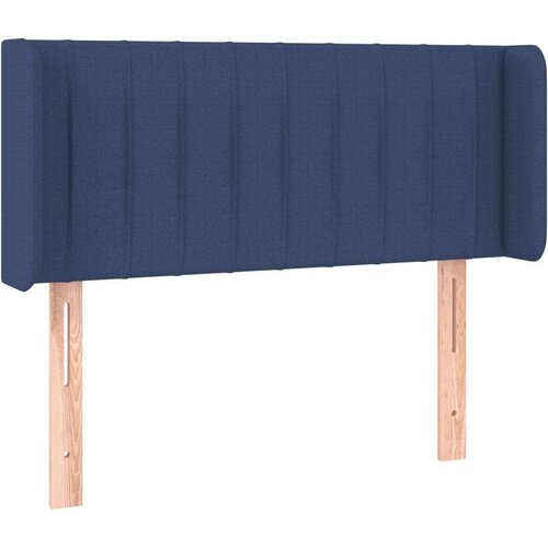  Uzglavlje plavo 83x16x78/88 cm od tkanine Slike