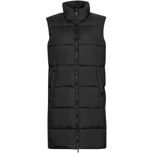 Superdry STUDIOS LONGLINE QUILTED GILET Crna