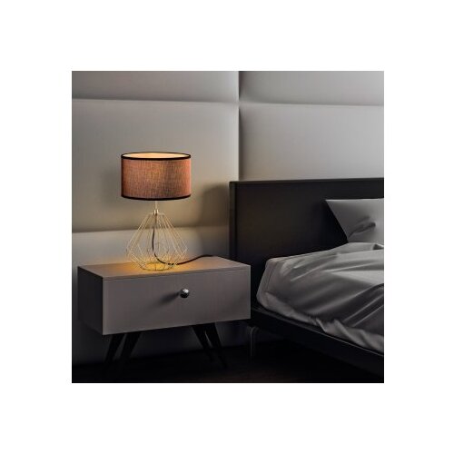 Opviq Stona lampa Diamond-S-713, 25x25x43 cm, IP20, Smeđe-zlatna boja Slike