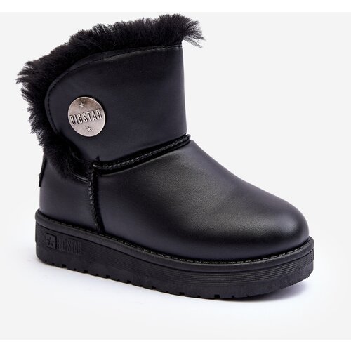 Big Star Children&amp;#039;s snow boots with fur lining Black Slike