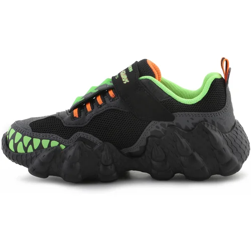 Skechers Sandali & Odprti čevlji Skech-O-Saurus-Rapid-Dino 400112L-BKLM Black/Lime Večbarvna