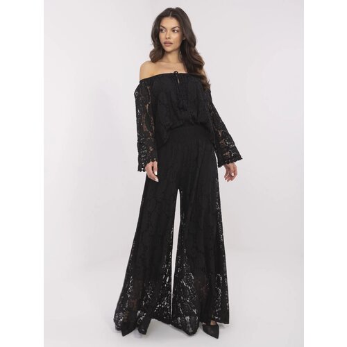 Italy Moda Trousers-MI-SP-88501.81-black Cene