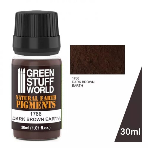 Green Stuff World paint pot - dark brown earth pigments 30ml Slike