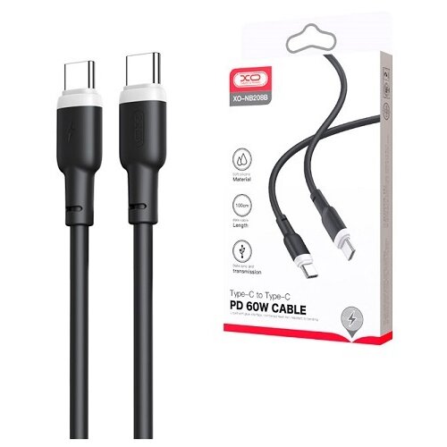XO Silikonski data kabl NB208B Type-C na Type-C 60W Cene