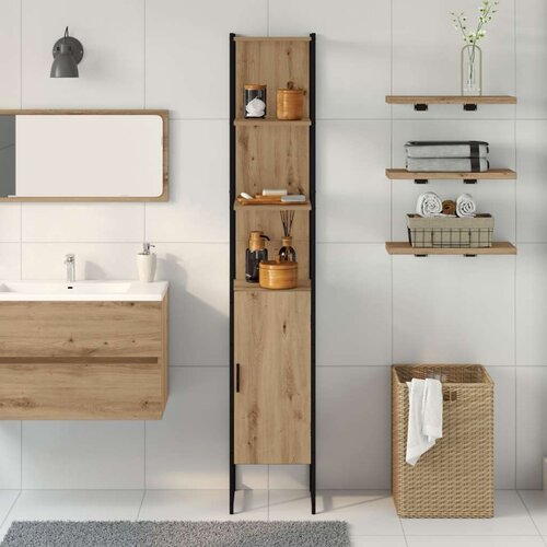  Kupaonski ormar Artisan hrast 33x33x185 5 cm Konstruirano drvo Slike