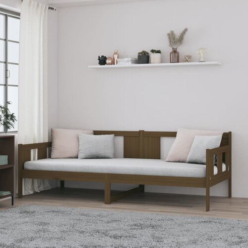  Dnevni ležaj od masivne borovine smeđa boja meda 90 x 200 cm Cene