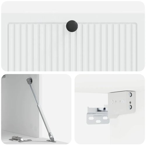  TV ormar za zid Bijela 78 5 x 31 x 30 cm Konstruirano drvo - Bijela 78 5 x 31 x 30 cm Slike