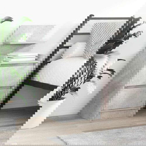 VidaXL Nočne omarice z 2 predaloma 2 kosa betonsko siv 38x34x80 cm Slike