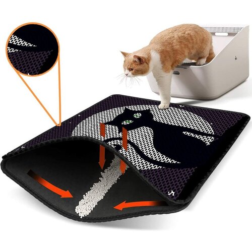 WALLXPERT Nrszn0242 multicolor cat litter mat Slike