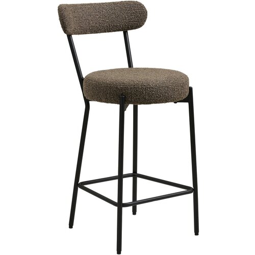 House Nordic Rjav oblazinjen barski stol (vi&amp;scaron;ina sedeža 65 cm) Badalona &amp;ndash; Slike