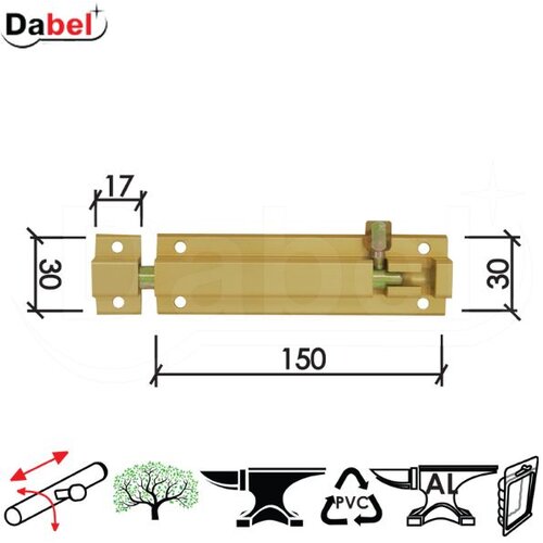 Dabel reza za vrata 500 ms x150x30/17x30 mm dsp Slike