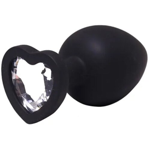 Fantasy toys anal butt plug srce black s Slike