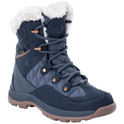 Jack Wolfskin &amp;Scaron;kornji za sneg Winterstiefel Cold Bay Mid Texapore Modra Slike