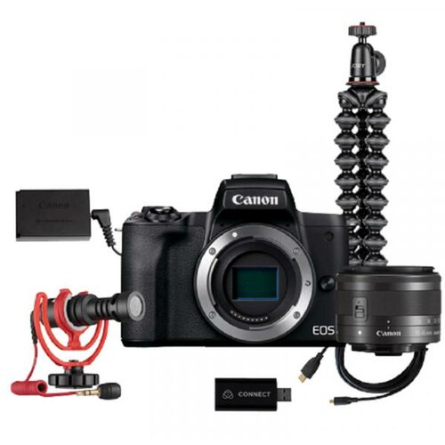 Canon eos M50 mark 2 + 15-45mm + premium live stream kit 7064 Slike