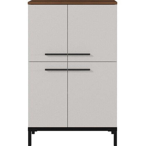 Germania Sivo-bež visoki kupaonski ormarić u dekoru oraha 60x34 cm Yonkers - Cijene