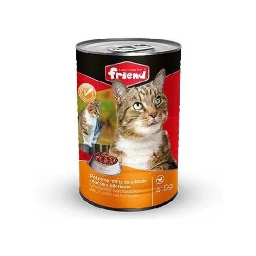 Friend hrana za mačke, komadići piletine u sosu, 415g Cene