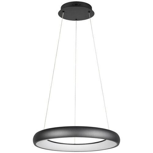  Mat crna LED viseća svjetiljka s mogućnosti zatamnjivanja s metalnim sjenilom ø 62 cm Cardona – Cijene