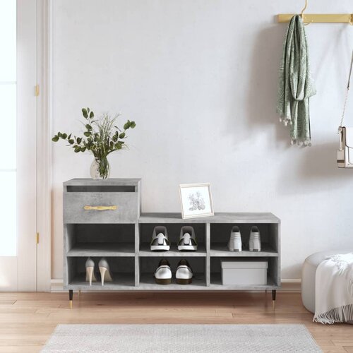  The living store omarica za čevlje betonsko siva 102x36x60 cm inženirski les - omarica za čevlje, (21485630) Cene