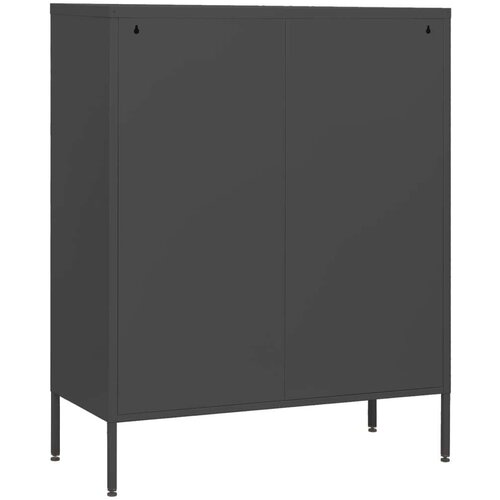 VidaXL Predalnik antracitna 80x35x101,5 cm jeklo Slike