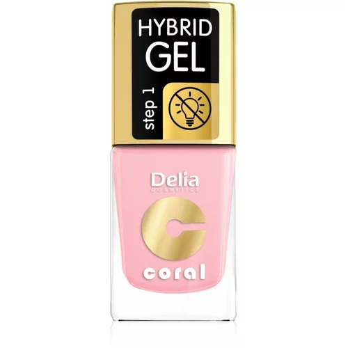 Delia Cosmetics Coral Nail Enamel Hybrid Gel gel lak za nokte nijansa 04 11 ml