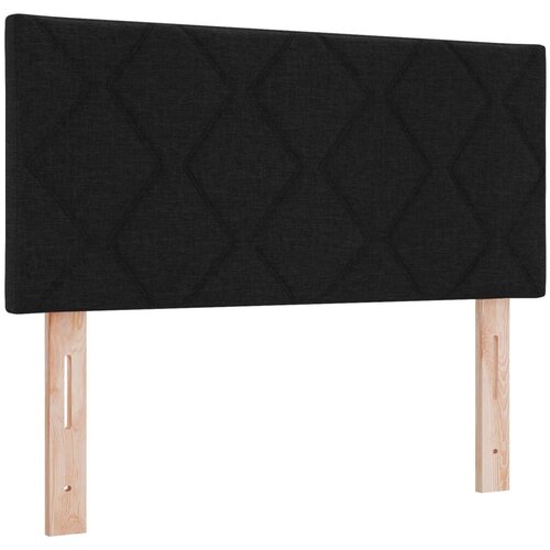  od pjene s madracem i LED-om Crna 90 x 200 cm Tkanina - Crna 90 x 200 cm Dizajn s rombovima Cijene