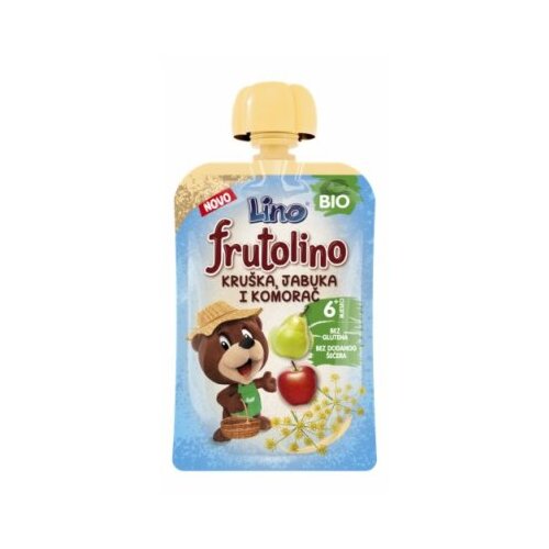 Frutek frutolino voćni desert kruška, jabuka i komor 100G Slike