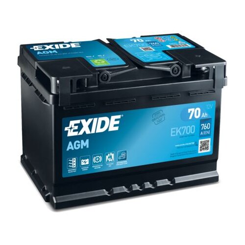 Exide start-stop akumulator za automobile 12V 70Ah EK700B Cene