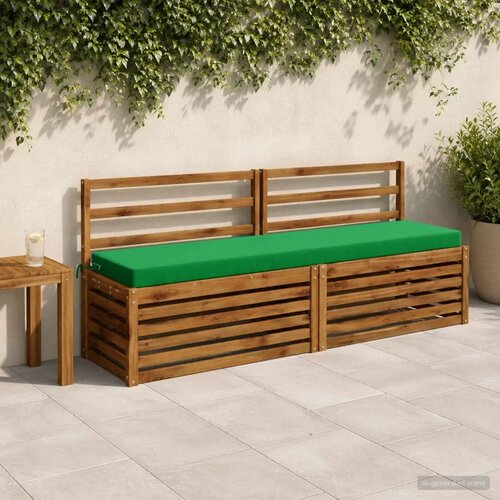  Jastučići za klupe - 2 dijela SOEST 2 kom. 100% poliester - Zelena 180 x 40 x 8 cm Poliester Cijene
