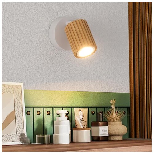  Brilagi - Zidna spot svetiljka MODERN WOOD 1xGU10/8W/230V drvo/bela Cene