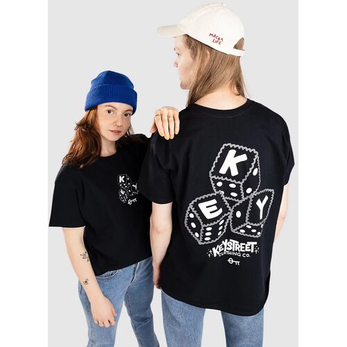Key Street Dice T-shirt black Slike