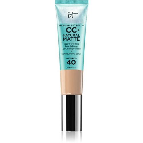 IT Cosmetics Your Skin But Better CC+ Cream Natural Matte matirajoči tekoči puder SPF 40 za ženske Light 32 ml Slike