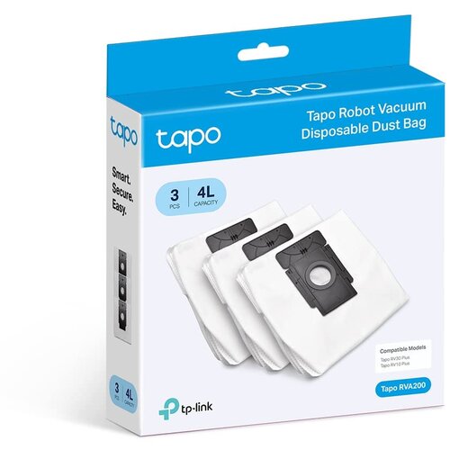 Tp-link Compatible Models: Tapo RV30 Plus, Tapo RV10 PlusPackage Contents: 4L Disposable Dust Bag ×370 Days of Hands-Free Cleaning.Seals automatically when lifted. No allergens escape into the air.Ea Cijene