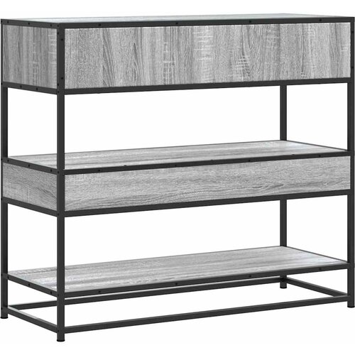  Konzolni stol boja hrasta 90x35x80 cm konstruirano drvo Slike