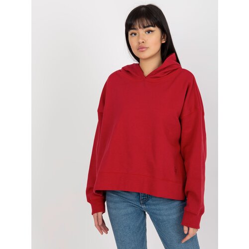 Fashion Hunters Women's hoodie MAYFLIES - red Slike