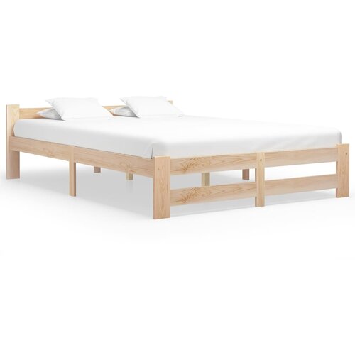 The Living Store Posteljni okvir iz trdne borovine 160x200 cm - Posteljni Okvir, (21524774) Slike