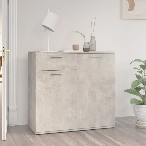 VidaXL Komoda siva boja betona 80 x 36 x 75 cm od iverice Slike