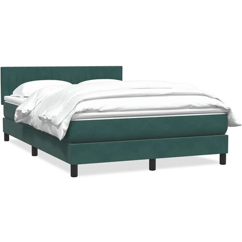 Box spring postelja z vzmetnico temno zelena 160x220 cm žamet, (22011078) Cene