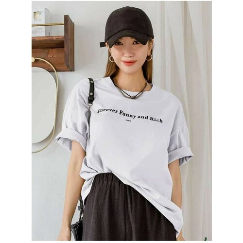 Know Women's White Funny Printed Oversize T-shirt Cene