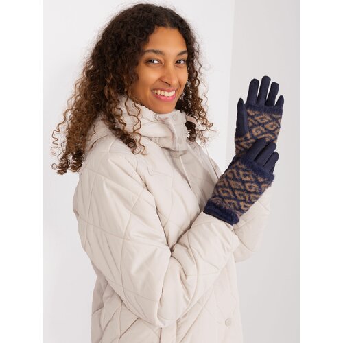 Fashion Hunters Navy Blue Warm Gloves with Cover Slike