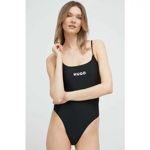 Hugo Jednodijelni kupaći kostim boja: crna, lagano učvršćene košarice
