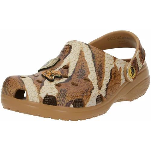 Crocs Otvorene cipele 'Jurassic World' bež / pijesak / zeleno smeđa