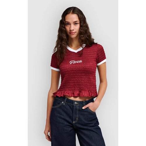 Rvca Smoked Jersey T-Shirt brick red Cene